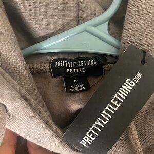 prettylittlething cross hoodie